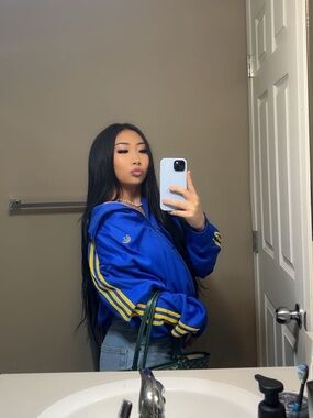 Oversized vintage Adidas Track Jacket with Yellow Stripes